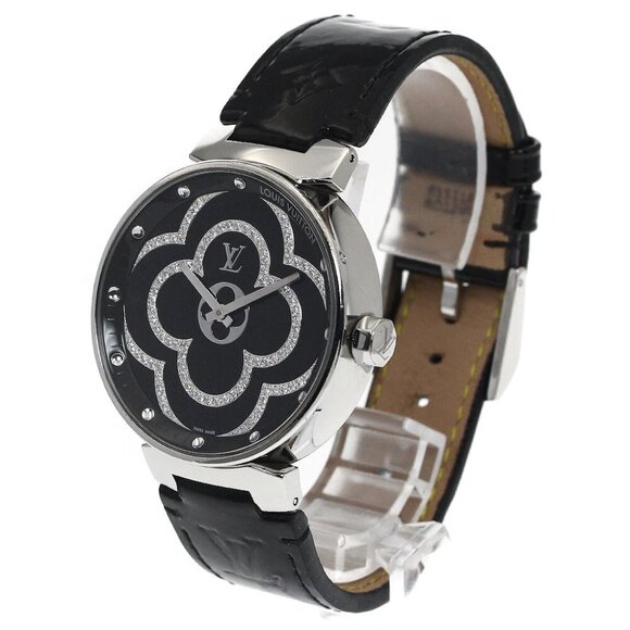 LOUIS VUITTON Tambour Moon Divine GM QA022 Diamond Quartz Men's Watch_887406 - Picture 1 of 7